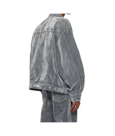 Hope Bold Denim Jacket In Gray