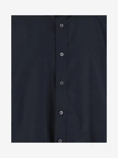 Darkpark Structured Cotton Shirt In Blue