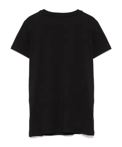 Liu •jo Liu Jo Logo Embellished Crewneck T-shirt In Black