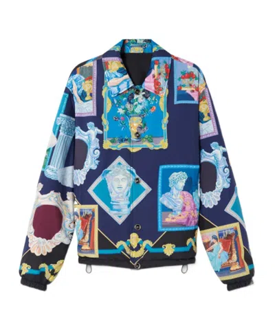 Versace Graphic-print Shirt Jacket In Multi