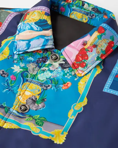 Versace Graphic-print Shirt Jacket In Multi