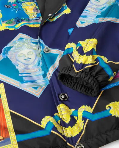 Versace Graphic-print Shirt Jacket In Multi