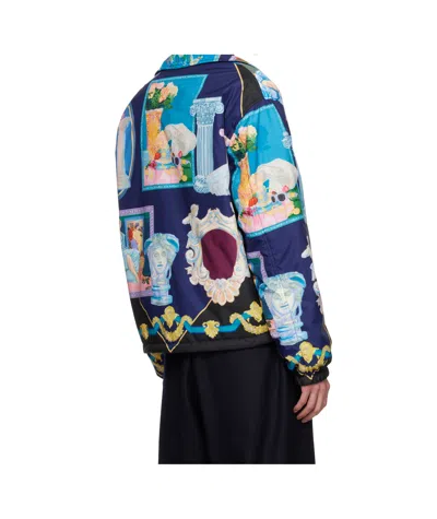 Versace Graphic-print Shirt Jacket In Multi