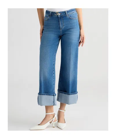 Liu •jo Liu Jo Turn-up Hem Cropped Jeans