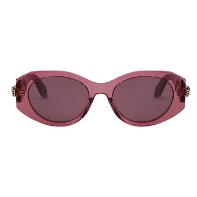 Bvlgari Serpenti Oval Sunglasses In Pink