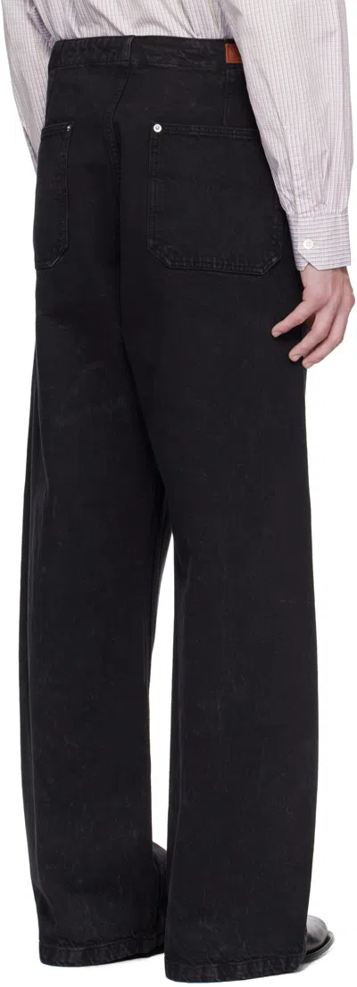 Hope Black Loose Fireman Denim Trousers In Black