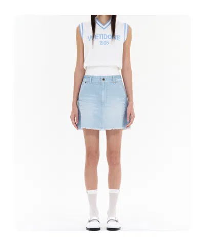 We11 Done Logo Knit Vest In White