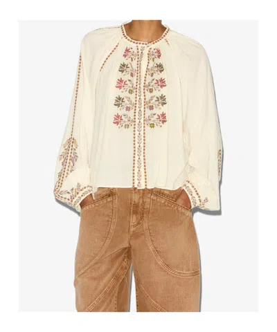 Isabel Marant Étoile Marant Etoile Women Lynne Biologic Cotton Shirt In Neutral
