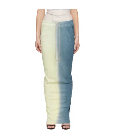 Rick Owens Drkshdw Drawstring Skirt In Multi