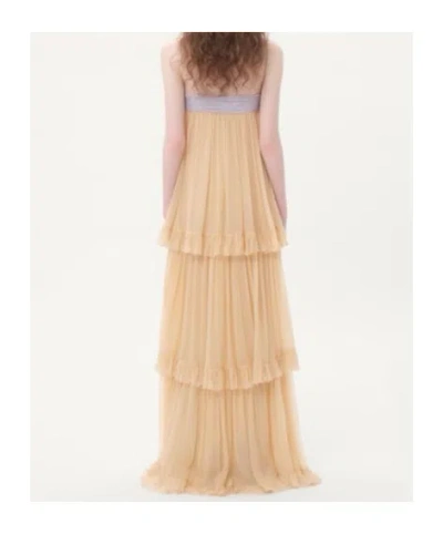 Valentino Embroidered Crepe Chiffon Maxi Dress