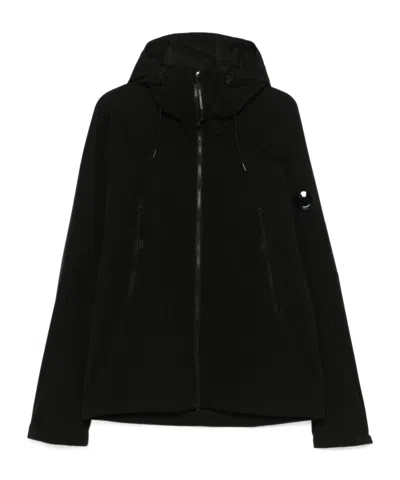 C.p. Company C.p.company Hooded Jacket With Pockets In Black