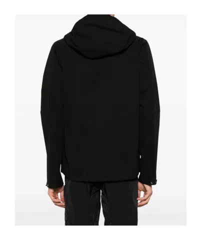 C.p. Company C.p.company Hooded Jacket With Pockets In Black