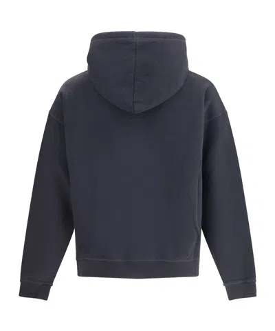 Dsquared2 Hoodie With Adjustable Drawstring Hood In Blue