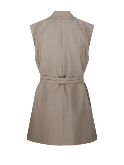 Sportmax Ciurma Sleeveless Suit Vest In Gray