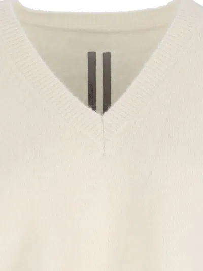 Rick Owens Cashmere Sweater In White