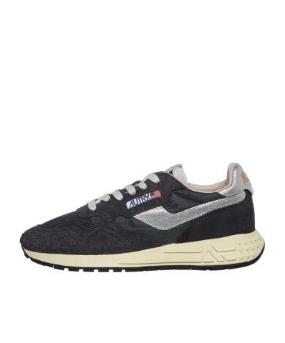 Autry Reelwind Lace-up Sneakers In Black