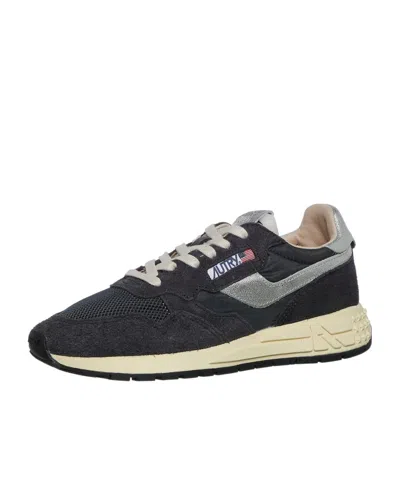 Autry Reelwind Lace-up Sneakers In Black