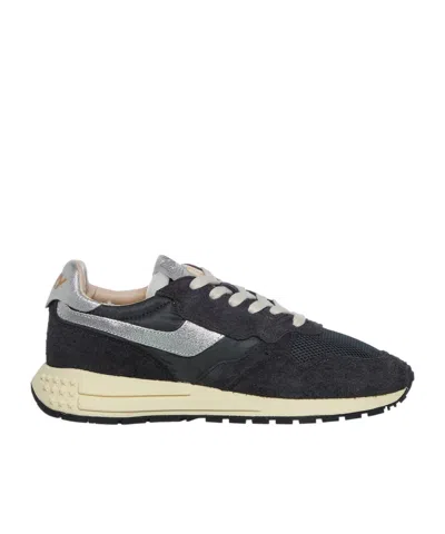 Autry Reelwind Lace-up Sneakers In Black