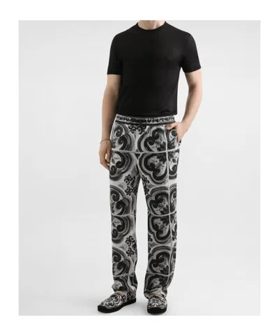 Dolce & Gabbana Short-sleeved Silk T-shirt In Black