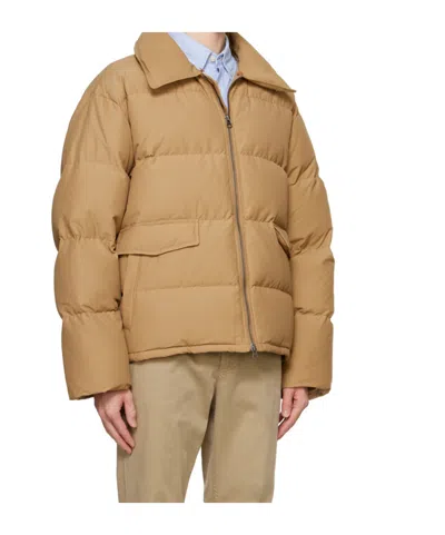 Dunst Brown Faux-shearling Collar Down Jacket