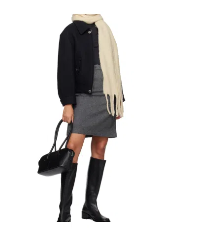 Dunst Navy Textured Jacket In Black