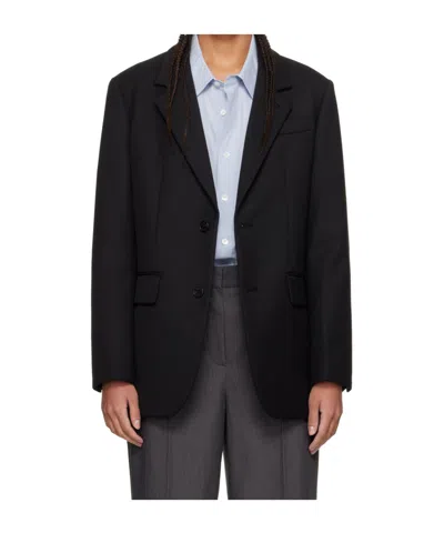 Dunst Navy Daddy Blazer In Black