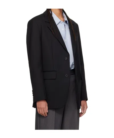 Dunst Navy Daddy Blazer In Black