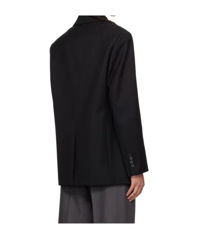 Dunst Navy Daddy Blazer In Black