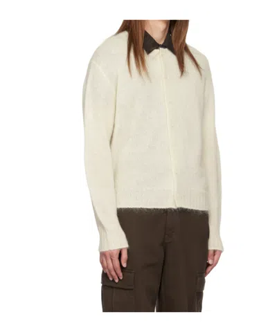 Dunst Off-white Button Cardigan In White
