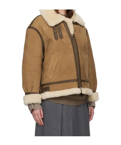 Dunst Brown Genuine Shearling Jacket