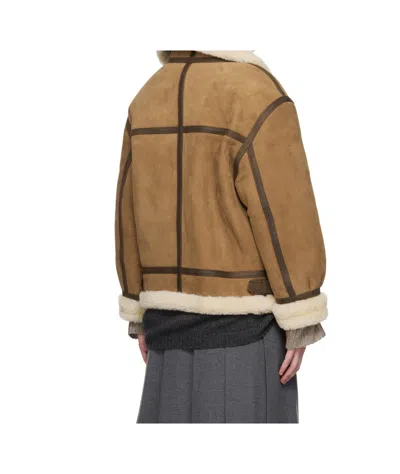 Dunst Brown Genuine Shearling Jacket
