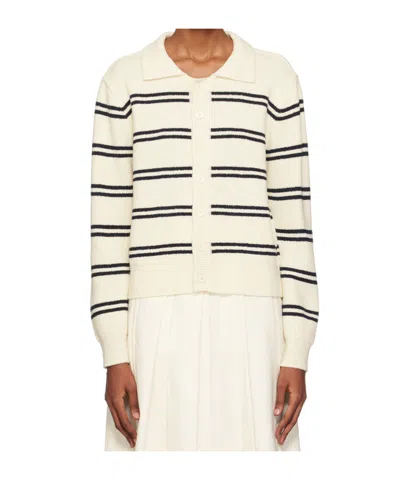 Dunst Unisex Open Collar Knit In Neutral