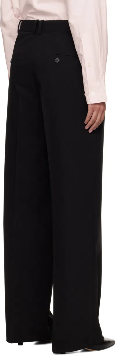 Dunst Black Straight Trousers In Black