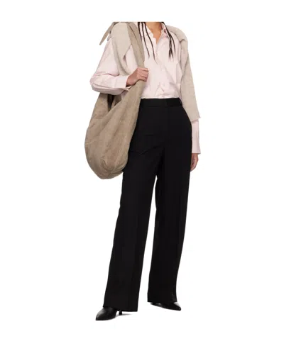 Dunst Black Straight Trousers In Black