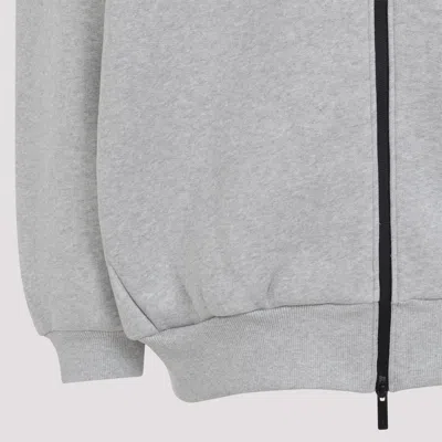 Fear Of God Relaxed Fit Grey Sweatshirt With Zip-up Front In Gray