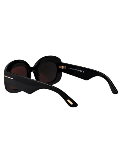 Tom Ford Nero Lucido Acetate Sunglasses In Black