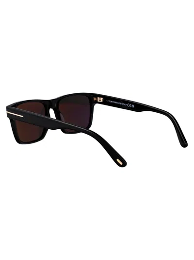 Tom Ford Eyewear Calder Square Frame Sunglasses In Black