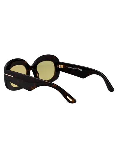 Tom Ford Eyewear Rectangle Frame Sunglasses In Black