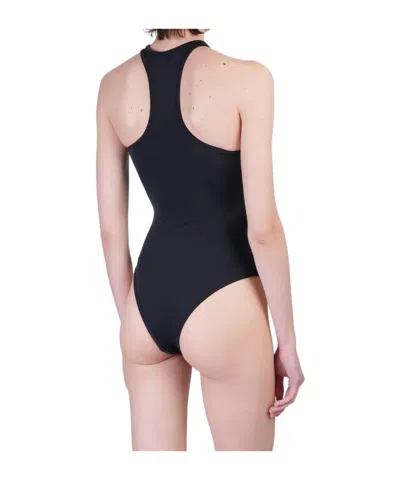 Attico One Piece Swimsuit In Black