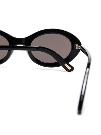 Tom Ford Eyewear Carmen Oval-frame Sunglasses In Black