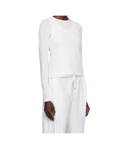 The Row Long Sleeve T-shirt In White