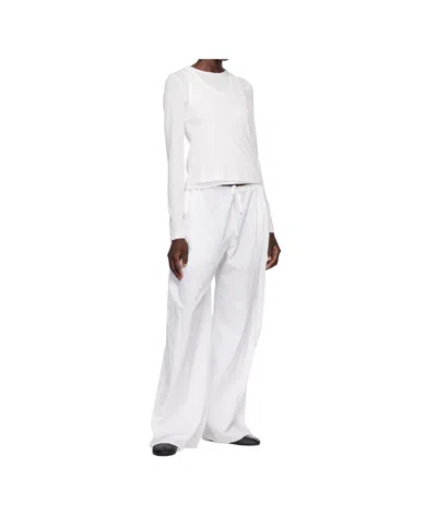 The Row Long Sleeve T-shirt In White
