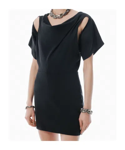 Alexander Wang T Black Deconstructed Minidress