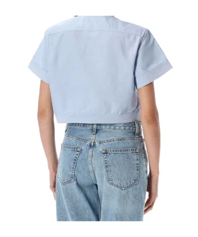 Polo Ralph Lauren Oxford Tie-front Cropped Shirt