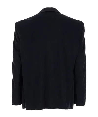 Balenciaga Men Tailored Jacket In Twill And Jersey
