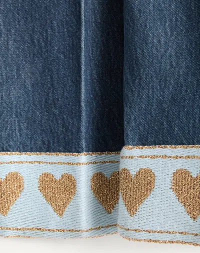 Valentino Denim Trousers Woman Dark Denim 29 In Blue
