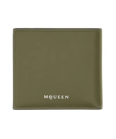 Alexander Mcqueen Slim Bi-fold Wallet With Card Slots