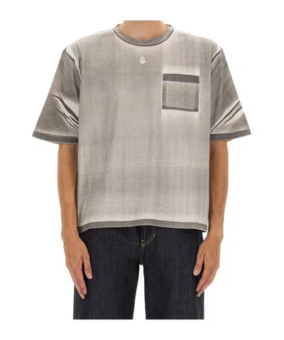 Alexander Mcqueen Cropped T-shirt In Gray