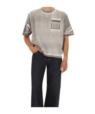 Alexander Mcqueen Cropped T-shirt In Gray