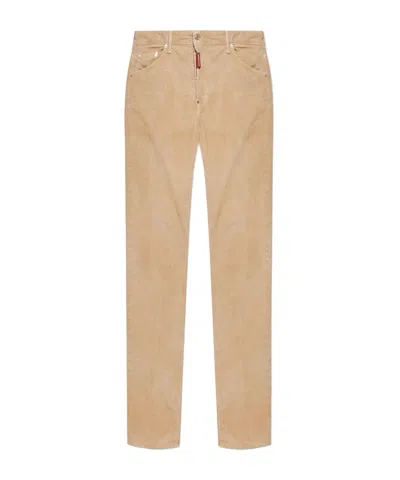 Dsquared2 Straight-leg Corduroy Trousers In Brown